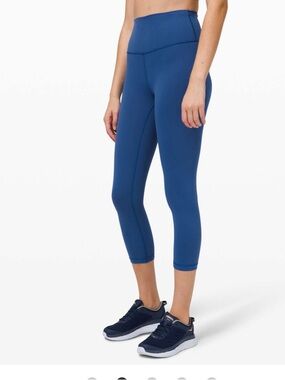 Lululemon Wunder Train High-Rise Crop 21" Regatta Blue